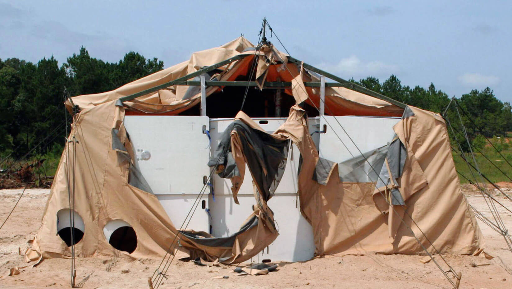 Example of ballistic panel system.